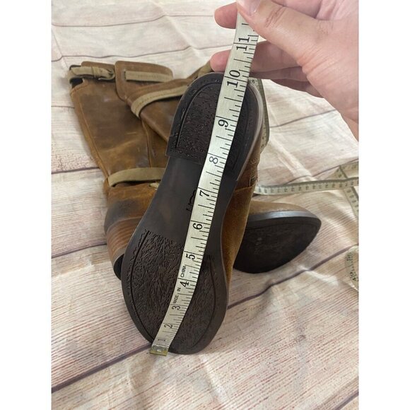 UGG Australia Women's Darcie Tall Riding Brown Distressed Boots - 7.5 - Picture 8 of 13